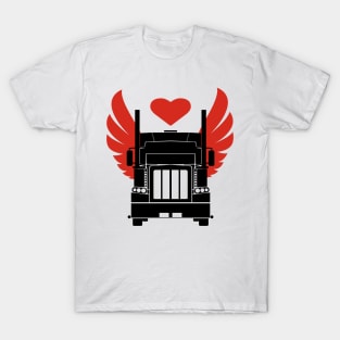 Big Truck with wings and Hart T-Shirt